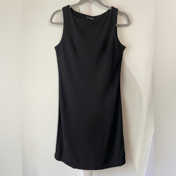 NEW YORK & COMPANY WOMEN'S MIDI BLACK DRESS SIZE S - Picture 8 of 16